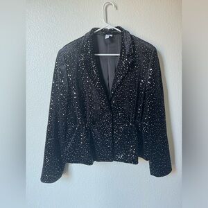 & Other Stories Sequined Velevet Blazer